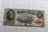 United States Series 1917 Two Dollar Large Note Red Seal