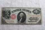 1917 Series One Dollar Large United States Note Red Seal