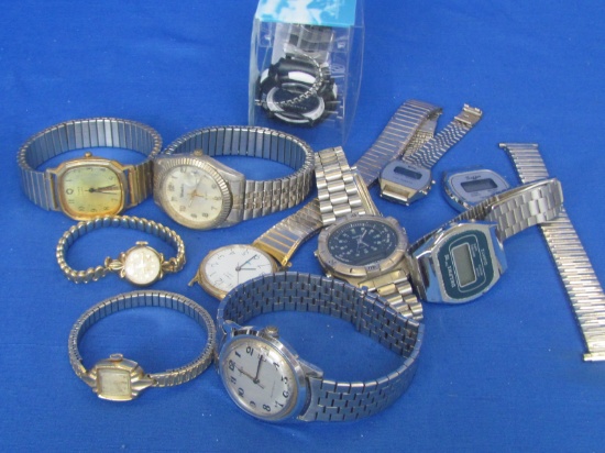 Lot of Wristwatches for Parts/Repair: Timex, Westclox, Elgin & more