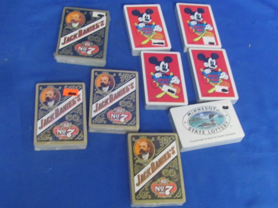 9 Sealed Decks of Playing Cards