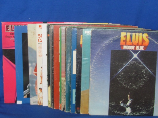 18 Elvis Vinyl Record Albums