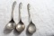 3 Piece Mickey Mouse Branford silver Plate Spoons