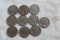 10 Early 1920's & 1930's Buffalo Nickels