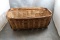 Antique Wicker Basket with Steel Runners for Sliding 23 1/2