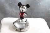 1930's Pie Eyed Mickey Mouse Walt Disney Chalkware Ashtray & Matchbox Holder