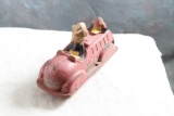 1930's Walt Disney Mickey Mouse with Donald Duck Fire Truck Sun Rubber Co.