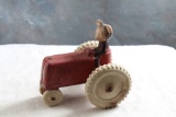 1930's Mickey Mouse Mickey's Tractor by Sun Rubber Company 4 1/2