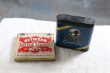 2 Vintage Tobacco Advertising Tins Bugler Cigarette Case & Between The Acts