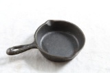 1930's Miniature THE COVERED WAGON Hammered Skillet 4 1/2