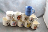 10 Vintage BSA Boy Scouts of America Coffee Mugs 1960's & 70's