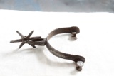 Antique Cast Iron Western Spur Opening Measures 2 7/8