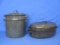 Enamel Stock/Canning Pot w Insert 9 1/2” in diameter – Enamel Roaster 14” x 10”