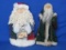 Pair of Wood Santa Claus Figures – About 12” tall