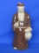 Very Nice Cortendorf German Decanter – Friar with a Long Beard – 8 1/8” tall – With partial sticker