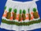 Vintage Half Apron with Pineapples & Orange Flowers