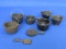 Lot of Miniature Cast Iron Pans, Coal Buckets, Pots – Tallest is 1 1/4”