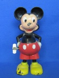 1950s Marx Wind-Up Mickey Mouse – Works – 7” tall
