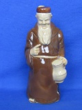 Very Nice Cortendorf German Decanter – Friar with a Long Beard – 8 1/8” tall – With partial sticker