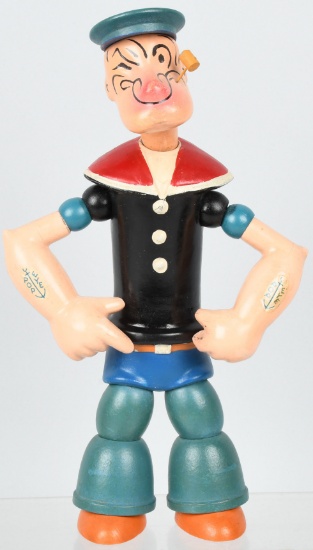 1932 J. CHEIN WOOD JOINTED POPEYE DOLL