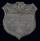 CIVIL WAR SILVER ID SHIELD 21ST OHIO ARTILLERY