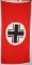 WWII NAZI GERMAN VEHICLE IDENTIFICATION FLAG