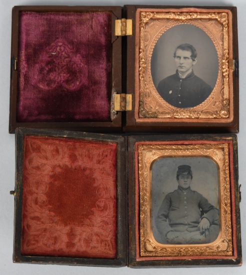 CIVIL WAR 1/9TH PLATE SOLDIER TINTYPE & AMBROTYPE