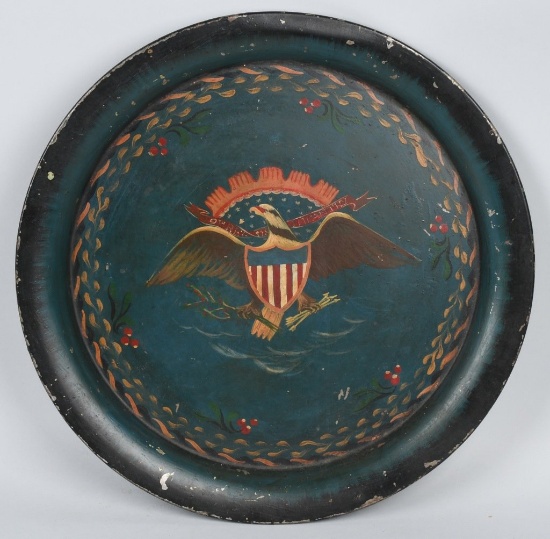 CIVIL WAR -19TH CENT 9TH U.S. INF PAINTED TRAY