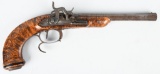 GERMAN 19th CENTURY PERCUSSION PISTOL