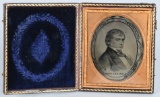 CIVIL WAR 1/6TH PLATE AMBROTYPE JOSEPH HOLT -JAG