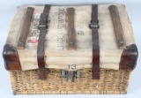 WWI FRENCH MEDICAL GLOVE PANNIER -BASKET