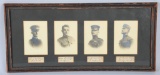 WWI FRAMED PHOTO 4 BROTHERS IN SERVICE AIR USMC