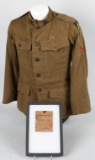 WWI 40TH ENGINEERS CAMOUFLAGE UNIT IDED TUNIC