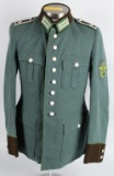 WWII NAZI GERMAN 8 BUTTON OFFICERS POLICE TUNIC