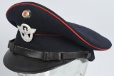 WWII GERMAN NAZI POLICE VISOR CAP