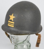 WWII U.S. NAVY FRONT SEAM FIXED BALE M 1 HELMET