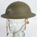 WWII USMC 1917A1 KELLY HELMET IDED GUAM 1941