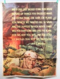 WWII UNITED STATES MARINE CORPS POSTER USMC