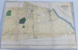 EARLY HARTFORD CONN. MAP SHOWING SAM COLT ESTATE