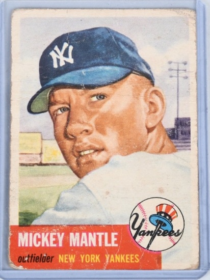 1953 MICKEY MANTLE TOPPS BASEBALL CARD