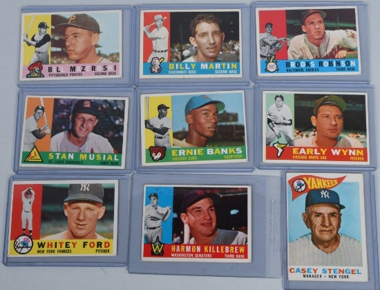 1960 ALL STAR BASEBALL CARD LOT