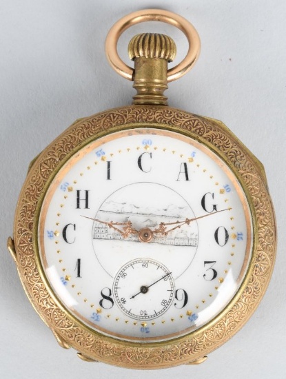 1893 CHICAGO COLUMBIAN EXPOSITION POCKET WATCH