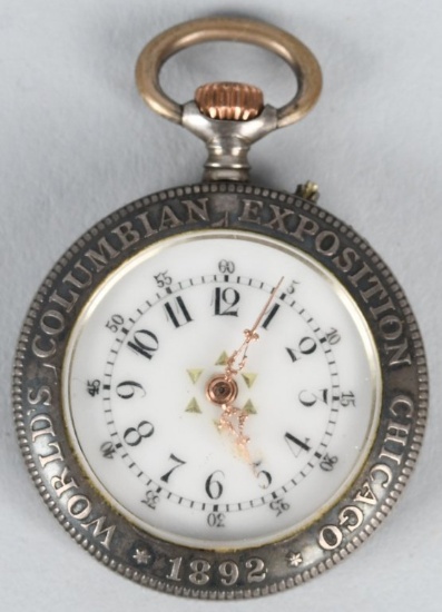 1892 COLUMBIAN HALF DOLLAR COIN PENDANT WATCH