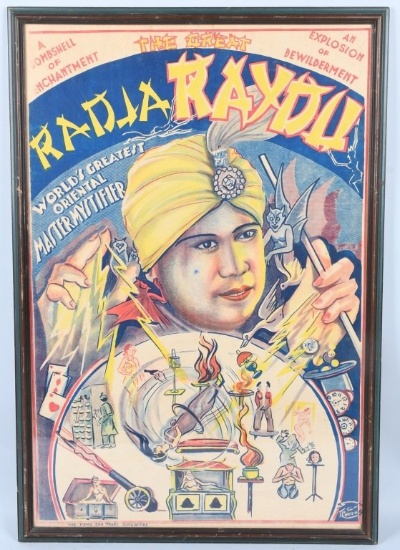 VINTAGE RADJA RAYDU MAGIC POSTER