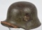 WWII NAZI GERMAN NAMED EARLY DOUBLE DECAL HELMET