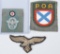 WWII NAZI INSIGNIA AND PATCHES