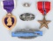 WWII 82ND AIRBORNE GROUP PURPLE HEART JUMP WINGS
