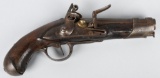 EARLY 19th CENTURY FLINTLOCK .62 PISTOL