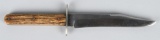 19th CENTURY WOSTENHOLM IXL SHEFIELD STAG KNIFE