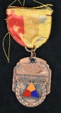 WWI TANK CORPS ASSOCIATION MEDAL W/ BLACK CAT