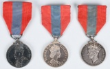 WWI & WWII & POST BRITISH FAITHFUL SERVICE MEDAL S